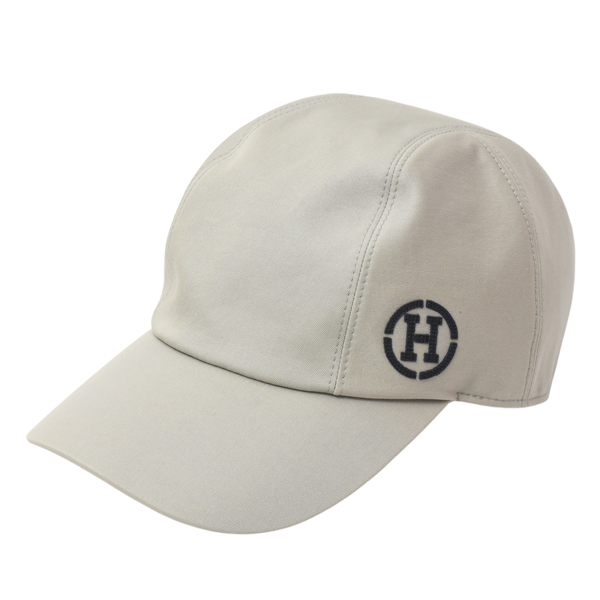 エルメス 帽子 メンズ マイルス Hサークル キャップ コットン サイズ60 クリーニング済み ベージュ HERMES 中古