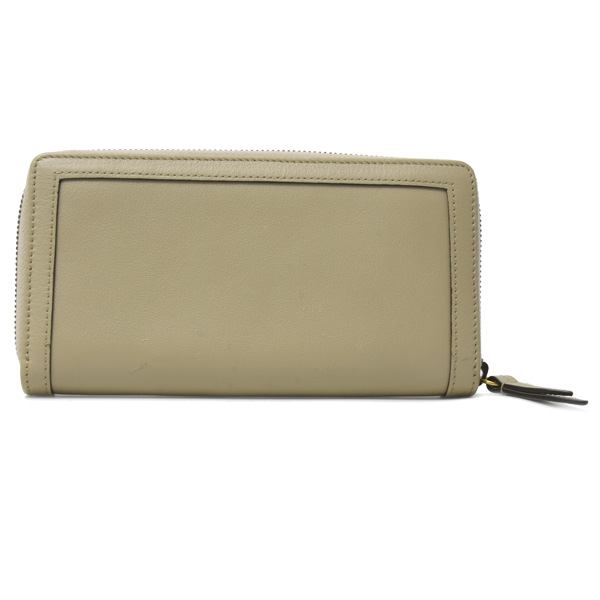 グッチ 財布 レディース ダブルG 長財布 ラウンドファスナー カーフ バンブー ベージュ系 GUCCI 658634 中古
