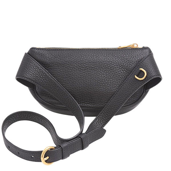 プラダ バッグ レディース メンズ ヴィッテロダイノ ウエストポーチ ボディバッグ レザー NERO PRADA 1BL008 中古