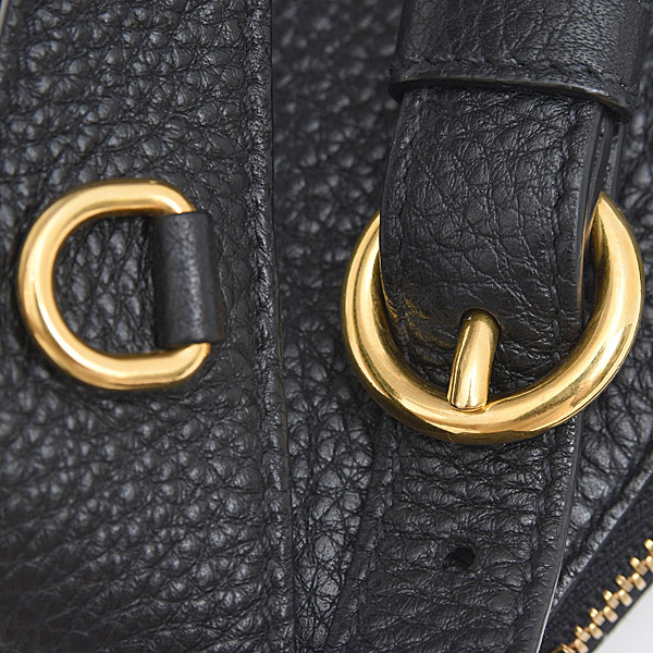 プラダ バッグ レディース メンズ ヴィッテロダイノ ウエストポーチ ボディバッグ レザー NERO PRADA 1BL008 中古