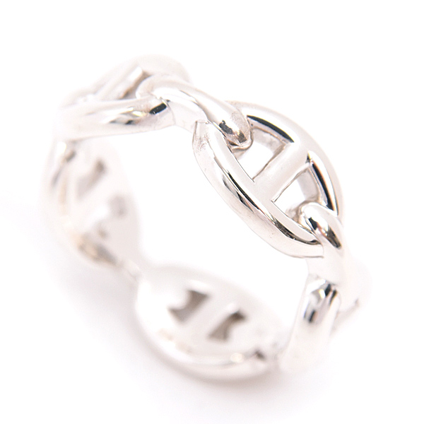 エルメス 指輪 レディース シェーヌ ダンクル アンシェネ PM 53号 実寸12.5号 シルバー SV925 HERMES 中古