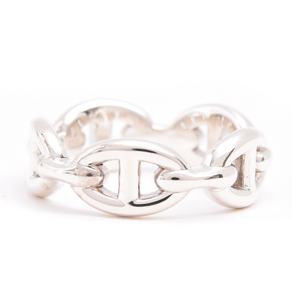 エルメス 指輪 レディース シェーヌ ダンクル アンシェネ PM 53号 実寸12.5号 シルバー SV925 HERMES 中古