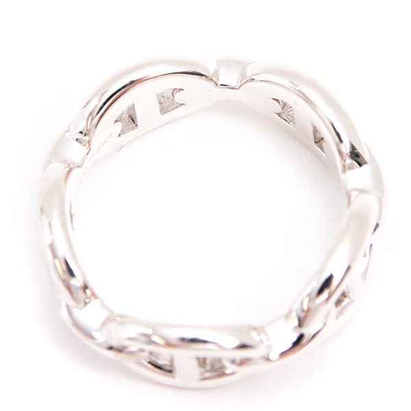 エルメス 指輪 レディース シェーヌ ダンクル アンシェネ PM 53号 実寸12.5号 シルバー SV925 HERMES 中古