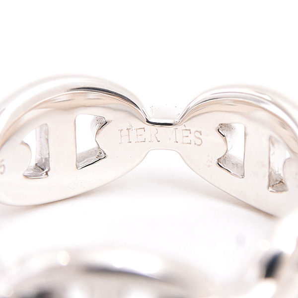 エルメス 指輪 レディース シェーヌ ダンクル アンシェネ PM 53号 実寸12.5号 シルバー SV925 HERMES 中古