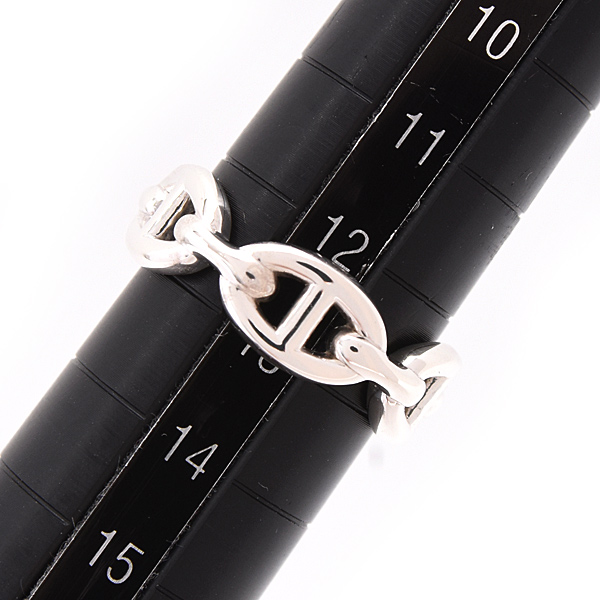 エルメス 指輪 レディース シェーヌ ダンクル アンシェネ PM 53号 実寸12.5号 シルバー SV925 HERMES 中古