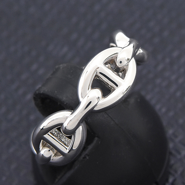 エルメス 指輪 レディース シェーヌ ダンクル アンシェネ PM 53号 実寸12.5号 シルバー SV925 HERMES 中古