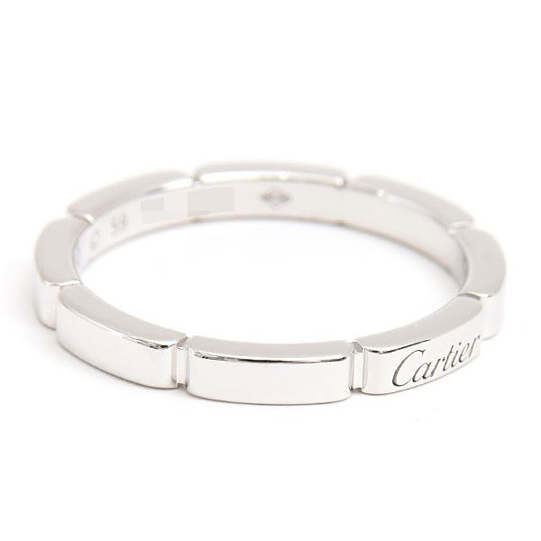 カルティエ 指輪 メンズ マイヨン パンテール リング 59号 実寸18.5号 ホワイトゴールド 750WG Cartier 中古