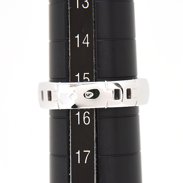 エルメス 指輪 メンズ ヘラクレス リング 刻印サイズ56 実測15.5号程度 幅5.3mm ホワイトゴールド 750WG HERMES 中古