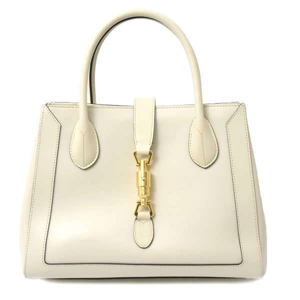 グッチ バッグ レディース ジャッキー 2wayショルダーバッグ カーフ アイボリー GUCCI 649016 中古