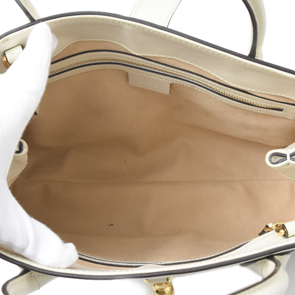 グッチ バッグ レディース ジャッキー 2wayショルダーバッグ カーフ アイボリー GUCCI 649016 中古