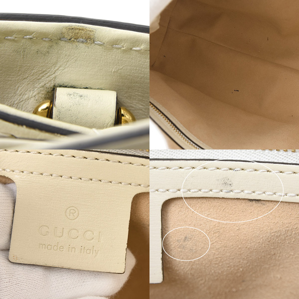 グッチ バッグ レディース ジャッキー 2wayショルダーバッグ カーフ アイボリー GUCCI 649016 中古