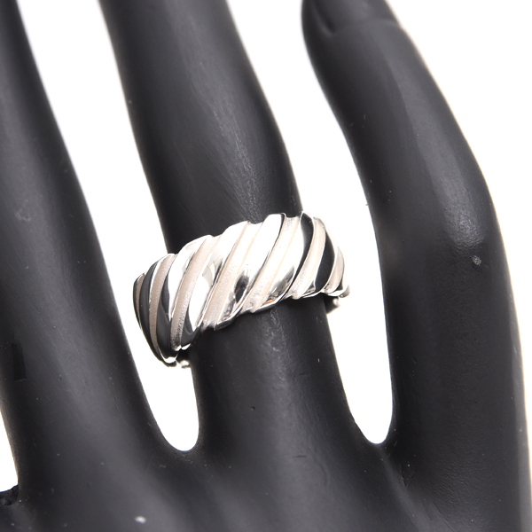 ティファニー 指輪 レディース ツイスト デザイン リング 10号 シルバー TIFFANY SV925 中古