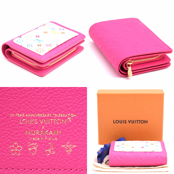 ルイヴィトン 財布 レディース LV×TM ポルトフォイユ クレア カワイイ ピンク 二つ折り 日本限定 Louis Vuitton M14140 未使用展示品