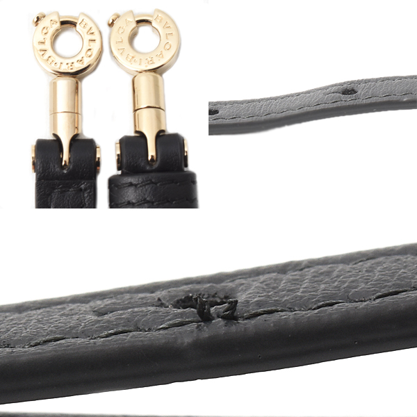 ブルガリ バッグ レディース ブルガリロゴ インフィニー トゥム ミニトート ハンドバッグ ショルダーバッグ 2WAY ブラック レザー BVLGARI 292002 中古