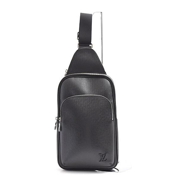 ルイヴィトン バッグ メンズ タイガ アヴェニュー スリングバッグ ボディバッグ ノワール Louis Vuitton M30863 中古