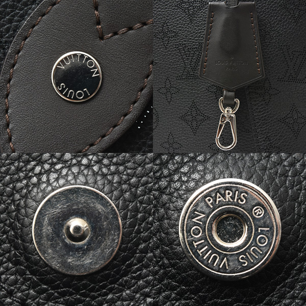 ルイヴィトン バッグ レディース モノグラムマヒナ ヒナMM トートバッグ ノワール M54354 Louis Vuitton 中古