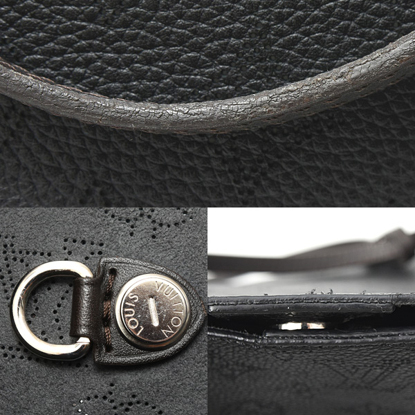 ルイヴィトン バッグ レディース モノグラムマヒナ ヒナMM トートバッグ ノワール M54354 Louis Vuitton 中古