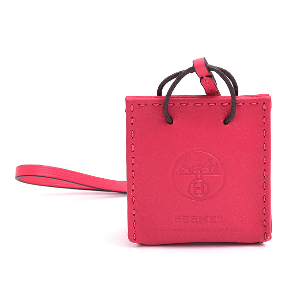 エルメス チャーム レディース サックオランジュ バッグチャーム Y刻印 ローズメキシコ ローズピンク アニューミロ HERMES 中古