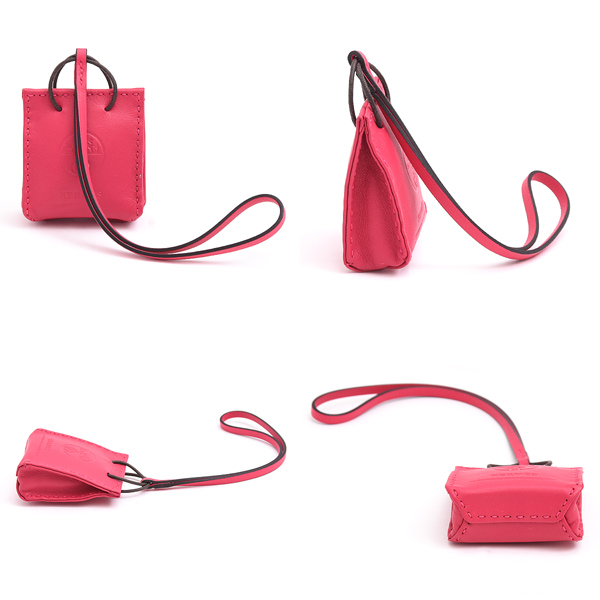 エルメス チャーム レディース サックオランジュ バッグチャーム Y刻印 ローズメキシコ ローズピンク アニューミロ HERMES 中古