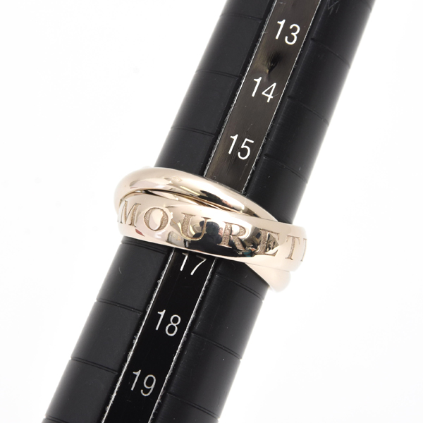 カルティエ 指輪 レディース トリニティ 3連 リング 1998年 56号 ホワイトゴールド Cartier 750WG 中古