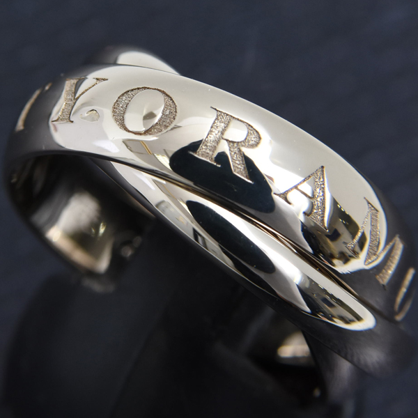 カルティエ 指輪 レディース トリニティ 3連 リング 1998年 56号 ホワイトゴールド Cartier 750WG 中古