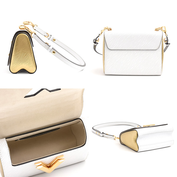 ルイヴィトン バッグ レディース エピ ツイストPM&ツイスティ ホワイト ゴールド Louis Vuitton M55685 中古