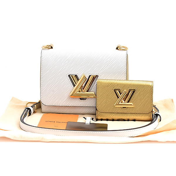 ルイヴィトン バッグ レディース エピ ツイストPM&ツイスティ ホワイト ゴールド Louis Vuitton M55685 中古