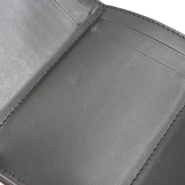 バーバリー 財布 レディース  三つ折り コンパクトウォレット ノバチェック PVC レザー ベース ブラック 805470 BURBERRY 中古