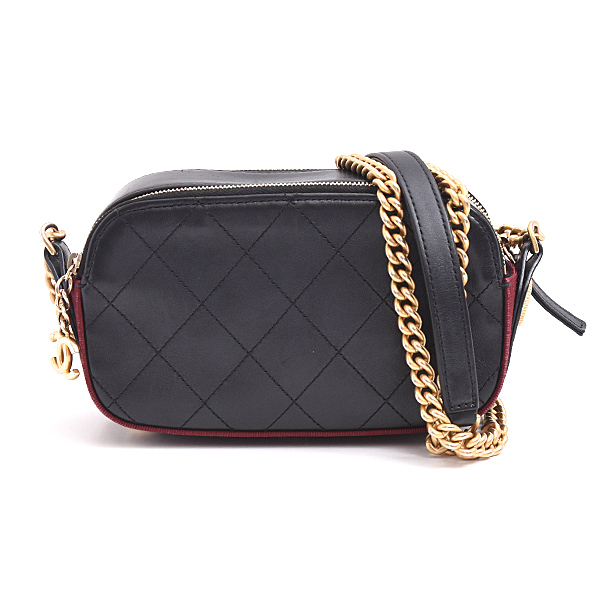 シャネル バッグ レディース マトラッセ チェーンショルダー カーフ ブラック CHANEL 中古
