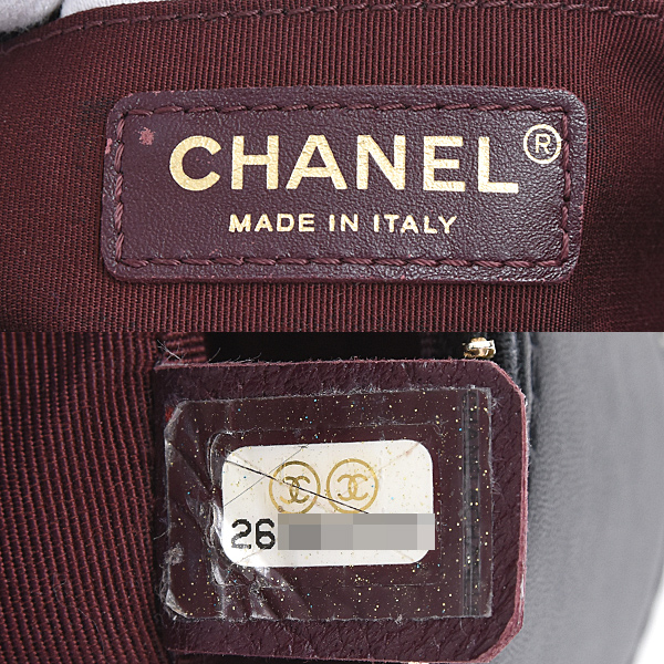 シャネル バッグ レディース マトラッセ チェーンショルダー カーフ ブラック CHANEL 中古