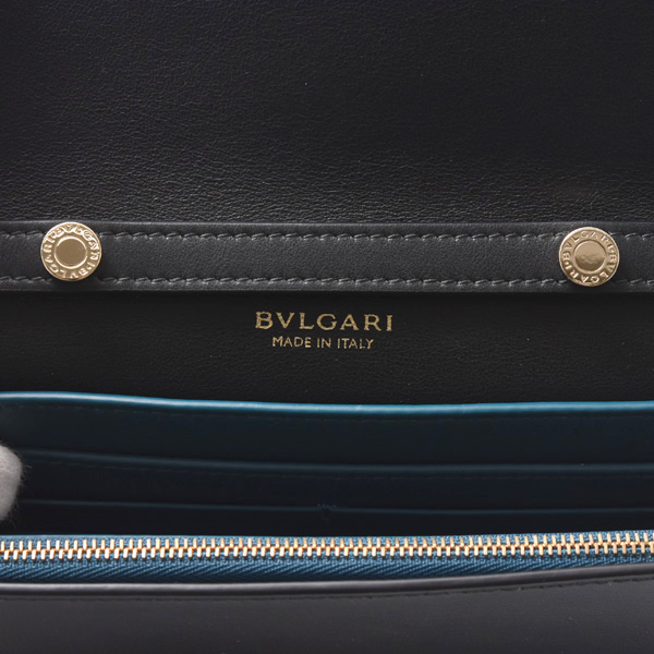 ブルガリ バッグ レディース インフィニートゥムチェーンウォレット 2WAY レザー ブラック BVLGARI 291748 中古