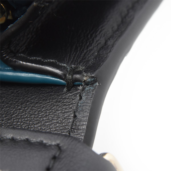 ブルガリ バッグ レディース インフィニートゥムチェーンウォレット 2WAY レザー ブラック BVLGARI 291748 中古