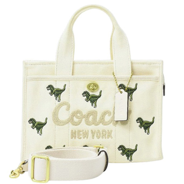 コーチ バッグ レディース メンズ カーゴ トートバッグ 26 レキシープリント チョーク マルチ キャンバス J2457-CZ129 COACH 中古