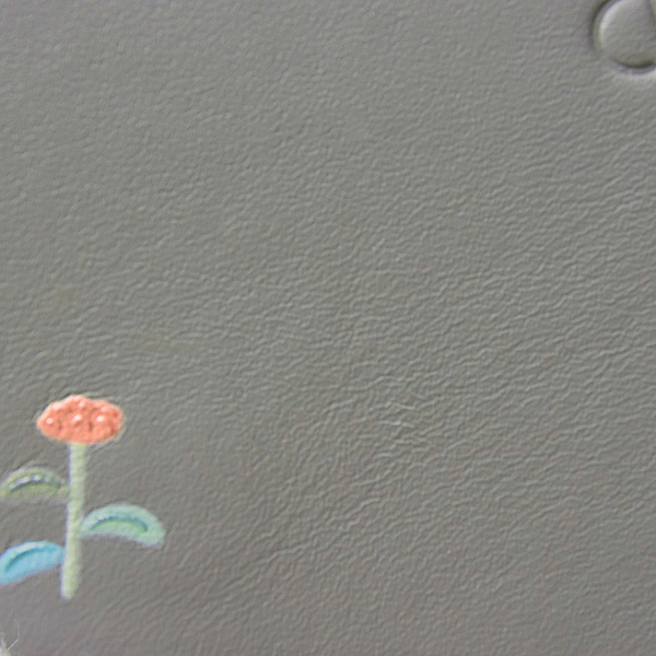 ロエベ 財布 レディース トライフォールド ウォレット クマ Suna Fujitaコラボ レザー グレー LOEWE 中古