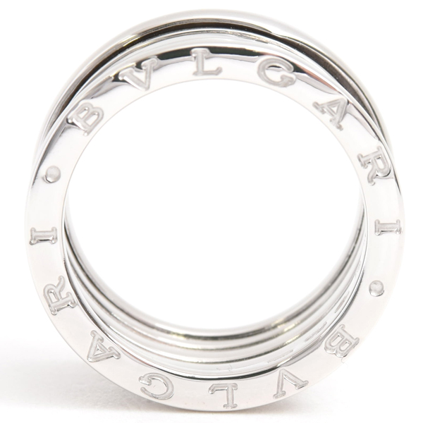 ブルガリ 指輪 メンズ ビー ゼロワン B-ZERO1 リング 60号 ホワイトゴールド BVLGARI 750WG 中古