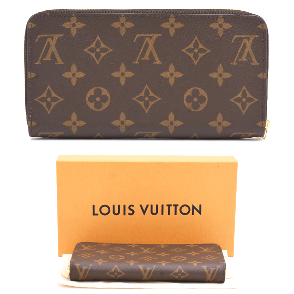 ルイヴィトン 財布 レディース モノグラム ジッピーウォレット ラウンドファスナー 長財布 ブラウン Louis Vuitton M42616 未使用展示品