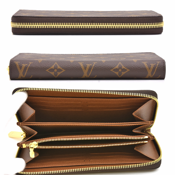 ルイヴィトン 財布 レディース モノグラム ジッピーウォレット ラウンドファスナー 長財布 ブラウン Louis Vuitton M42616 未使用展示品