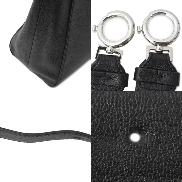 メゾンマルジェラ バッグ メンズ 5AC バーティカル ハンドバッグ ショルダーバッグ カーフ ブラック Maison Margiela 中古