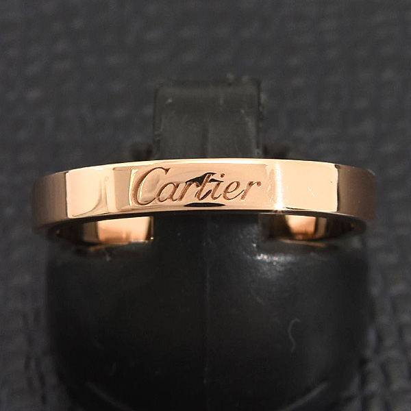 カルティエ 指輪 レディース Cドゥ カルティエ ウェディング リング 54号 実寸13.5号 ピンクゴールド 750PG Cartier 中古