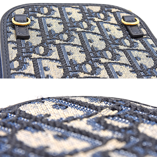 クリスチャンディオール バッグ レディース 30モンテーニュ コーリン フォンホルダー オブリーク ネイビー Christian Dior S2114UTZQ 中古