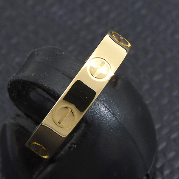 カルティエ 指輪 レディース ミニ ラブ リング 49号 実寸9号 イエローゴールド 750YG Cartier 中古