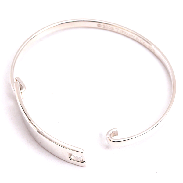 ティファニー バングル レディース レクタングル ID バングル ブレス シルバー TIFFANY SV925 中古