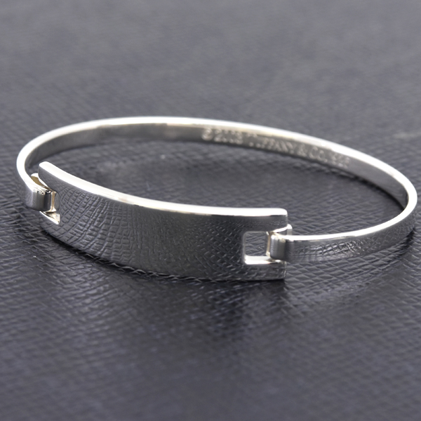 ティファニー バングル レディース レクタングル ID バングル ブレス シルバー TIFFANY SV925 中古