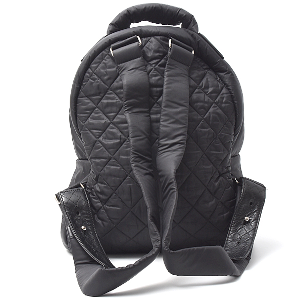 シャネル バッグ レディース コココクーン マトラッセ バックパック リュック ナイロン ブラック CHANEL 中古