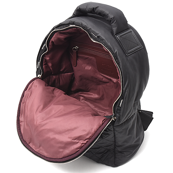 シャネル バッグ レディース コココクーン マトラッセ バックパック リュック ナイロン ブラック CHANEL 中古