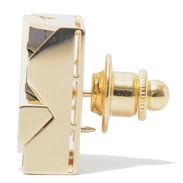 ミキモト ブローチ メンズ 三角 ウッド ダイヤモンド ブローチ タイタック イエローゴールド MIKIMOTO K18YG D:0.25ct【中古】