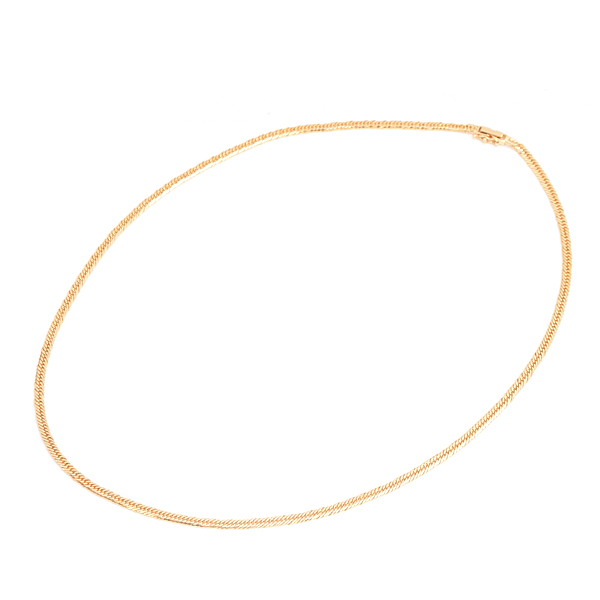 喜平 ネックレス K18 8面カット トリプル 12g 50cm 造幣局検定刻印入 メンズ レディース チェーン イエローゴールド YG 中古