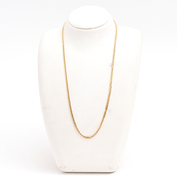 喜平 ネックレス K18 8面カット トリプル 12g 50cm 造幣局検定刻印入 メンズ レディース チェーン イエローゴールド YG 中古