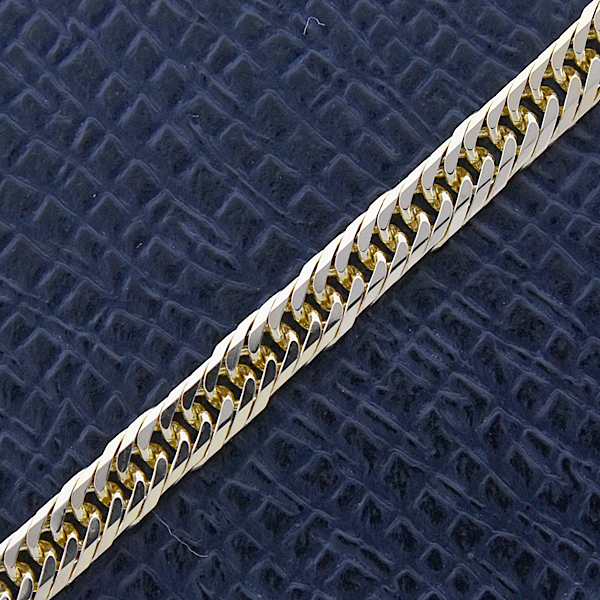 喜平 ネックレス K18 8面カット トリプル 12g 50cm 造幣局検定刻印入 メンズ レディース チェーン イエローゴールド YG 中古