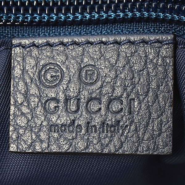 グッチ バッグ レディース メッセンジャー ショルダーバッグ GGナイロン ネイビー GUCCI 510335 中古